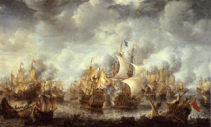 REMBRANDT Harmenszoon van Rijn The Battle of Ter Heide,10 August 1653 oil painting image